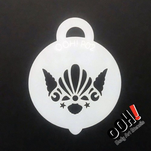 Ooh Body Art Stencil Petite Mermaid Crown (Petite Mermaid Crown)